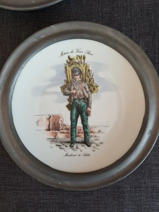 Set di 6 Piatti Decorativi Métiers de Paris