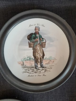 Set di 6 Piatti Decorativi Métiers de Paris