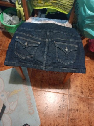 Falda short vaquera