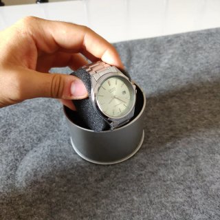 Reloj Casio dial verde claro y correa plateada