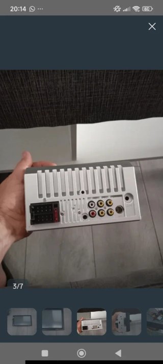 Pantalla radio 7010B Negra con cámara trasera