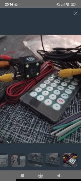 Pantalla radio 7010B Negra con cámara trasera