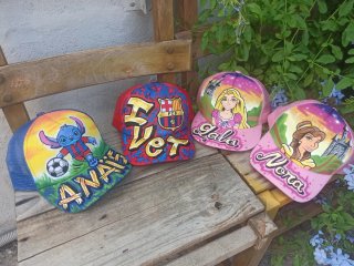 Gorras personalizadas pintadas a mano