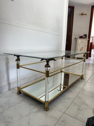 Mesa Centro Cristal Antigua