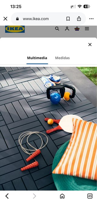 Suelo exterior modular 90+ piezas