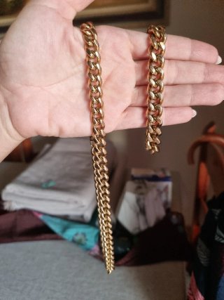 Lotus Style Collar y Pulsera Hombre Oro
