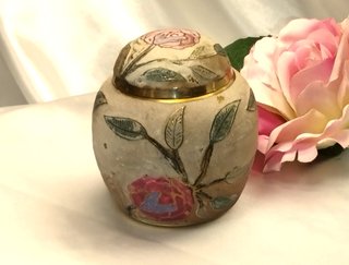 Barattolo Zenzero Vintage Vasetto ottone cloisonnè