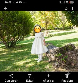 Vestido de ceremonia blanco