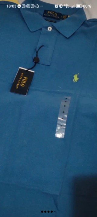 Polo Ralph Lauren Camisa Azul Talla S