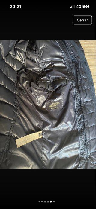 Chaqueta de plumas azul marino