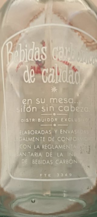 Sifón antiguo J. Palau Lérida