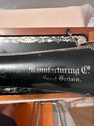 Máquina de coser Singer de colección tapa madera