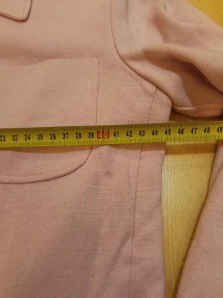 Chaqueta de punto rosa para vestir