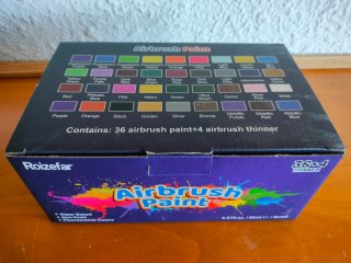 Set 36 Pinturas Airbrush Roizefar Nuevo