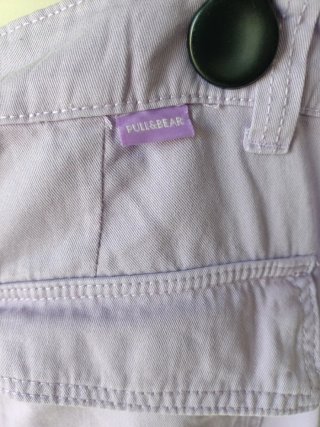 Pantalón Pull&Bear morado bolsillos Talla 44