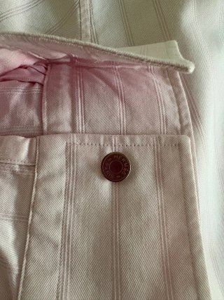 Camisa Hermès rosa de rayas