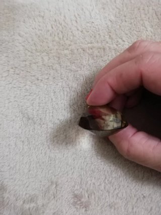 Colgante de cuarzo ahumado y oro