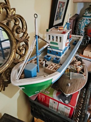 Maqueta Barco Pesca M. Teresa Fuengirola artesano