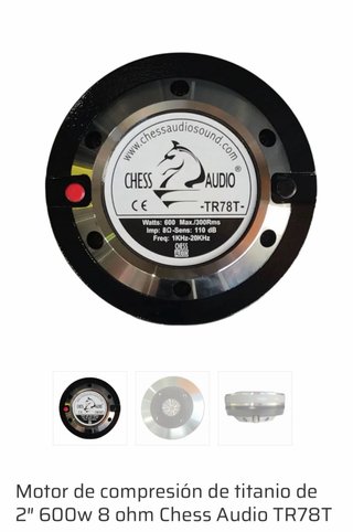 Motor Compresión Titanio Chess Audio TR78T