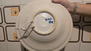 Piatti in ceramica decorati