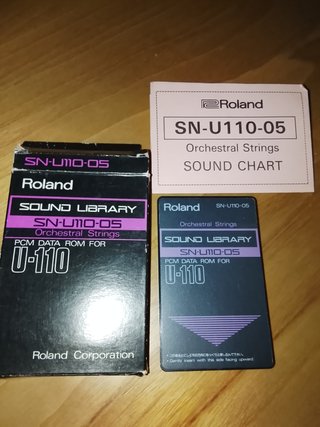 Tarjeta Roland SN-U110-05 + Folleto
