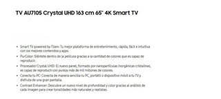 TV Samsung 65 como nueva