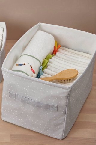 Conjunto 4 cajas tela almacenaje