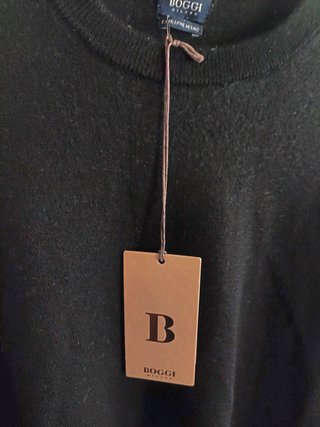 Jersey lana negro Boggi Milano T XL