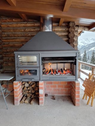 Barbacoa con horno - Dos formas cocinar parrillas
