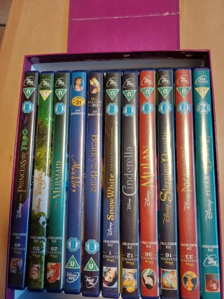 Caja 11 DVD Disney Princesas Inglés