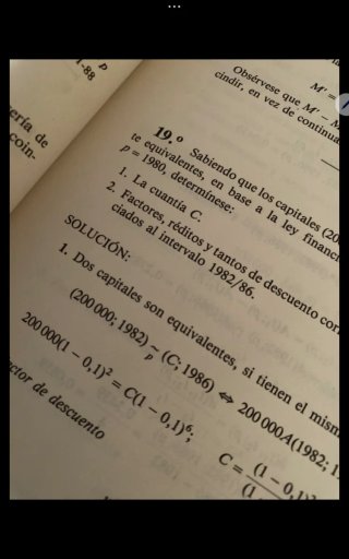 Matemática de las operaciones financieras