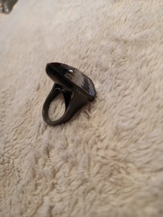 Anillo Swarovski Cocktail Gris Plata T55