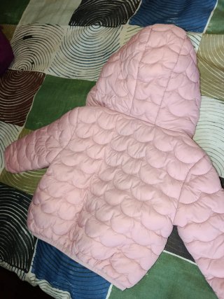 Chaqueta Lefties rosa con capucha para bebe