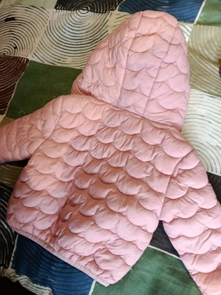 Chaqueta Lefties rosa con capucha para bebe