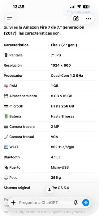 Tablet Amazon Fire 7 Negra con funda