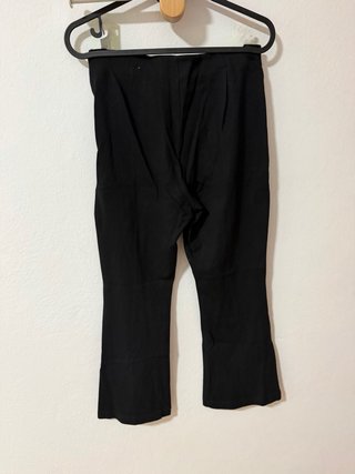 Pantalón campana elástico negro