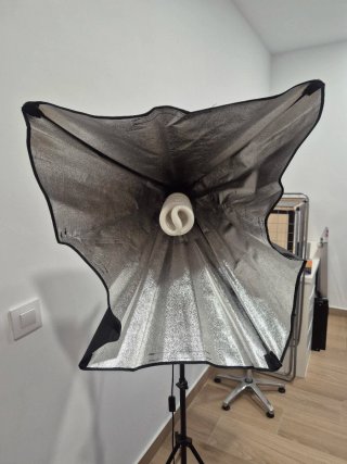Foco de luz + trípode para fotografía completo