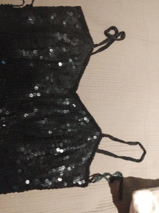 Vestido Charleston Lentejuelas + Bolso talla 14