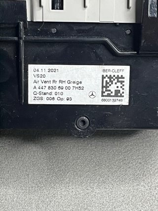 Rejillas de ventilación A/A (2 unidades)Gris