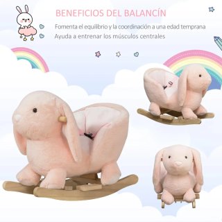 Balanza infantil peluche rosa