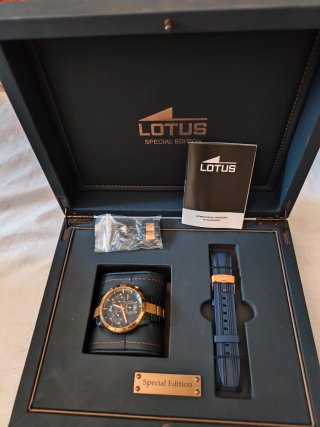 Reloj Lotus Edición Especial Azul/Dorado