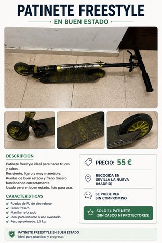 Patinete Freestyle en Buen Estado