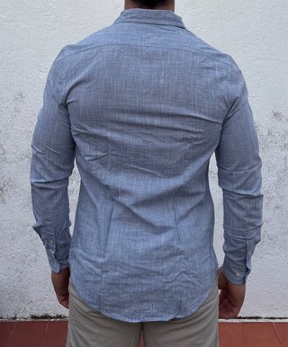 Camisa Lino Azul