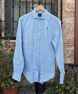 Camisa Lino Azul