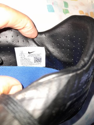 Zapatillas Nike Fútbol Hierba Negra y Azul