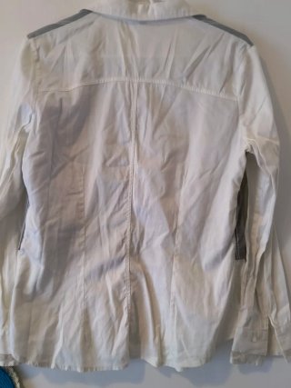 Camisa vintage gris y blanca