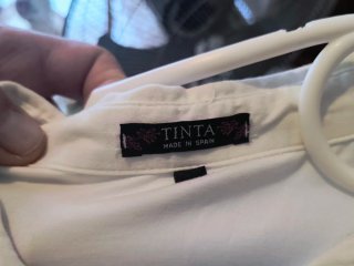 Camisa vintage gris y blanca