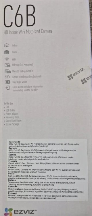 EZVIZ C6B Cámara seguridad WiFi 360°