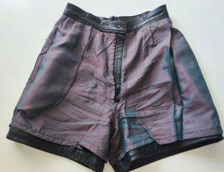 Pantalones cortos de cuero vintage