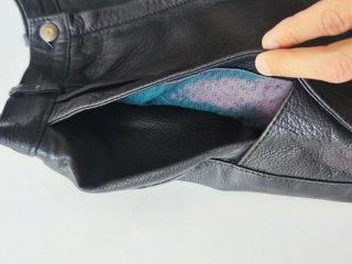 Pantalones cortos de cuero vintage